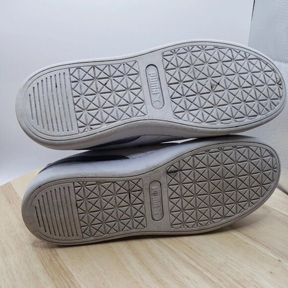 Puma Vikky V3 Glitz Youth Girls size 4.5 Silver Sneakers Casual Shoes 38470101 - Picture 6 of 7